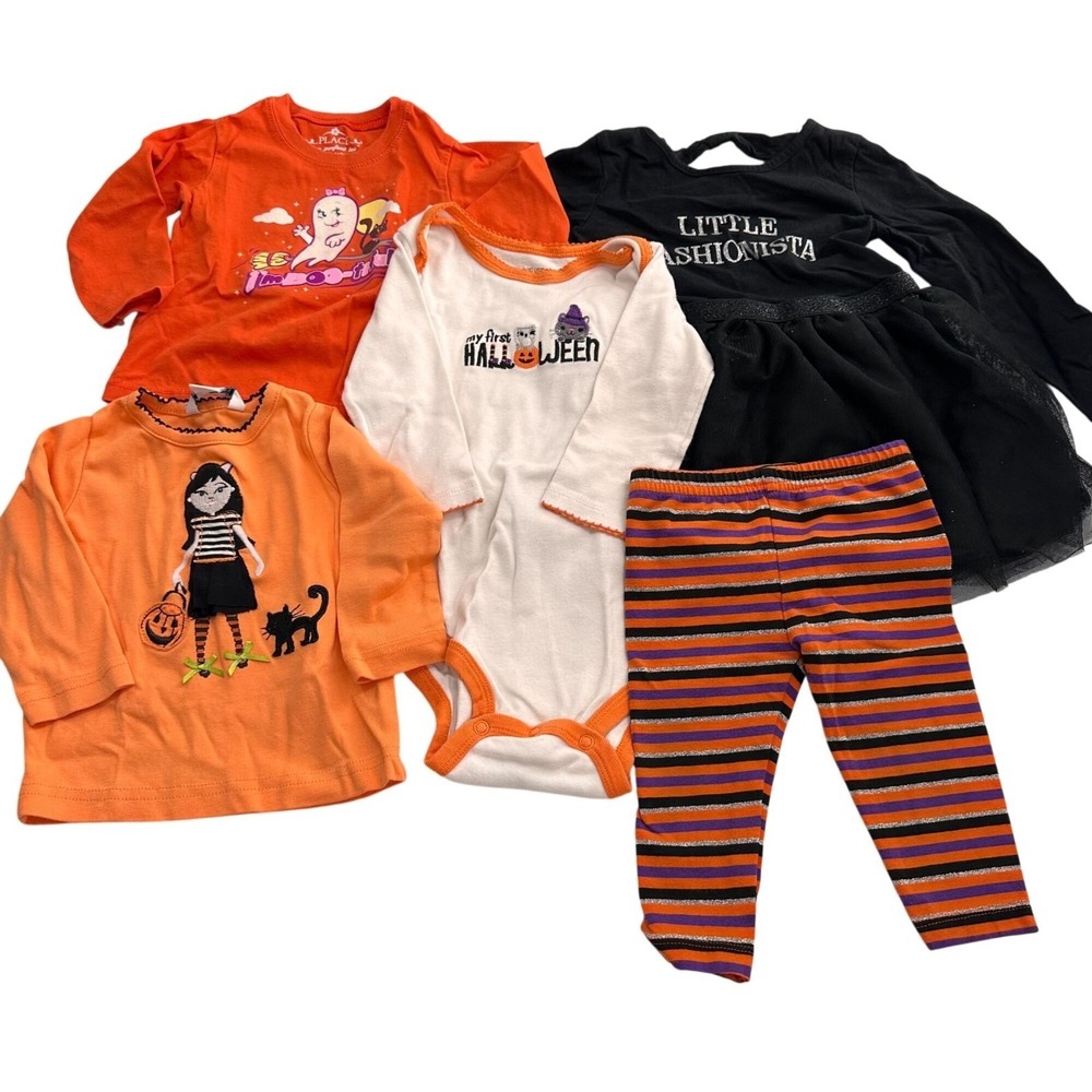Baby & Toddler Halloween Everyday Outfits Lot Of 5 Various Styles‎ Sizes 12M-24M